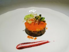 黑鱼籽酱香牛肉木瓜塔塔-王品牛排(杭州大厦店)