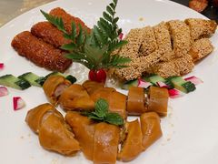 芝麻鸡拼脆皮叉烧-国惠大酒楼(宝龙店)