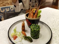 熟醉沼虾拼鲜蔬-杭州西湖柳莺里酒店·闻莺厅