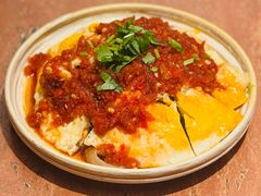 好吃到尖叫的拌拌荷包蛋-浩海火燒雲傣家菜(芮欧百货店)