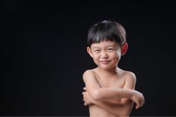 -海岸风光儿童摄影