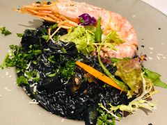 大虾海鲜墨鱼汁扁面-打趸BTC·Breaktime cafe(北京路店)