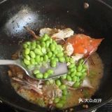梭子蟹炒毛豆,鲜上加鲜