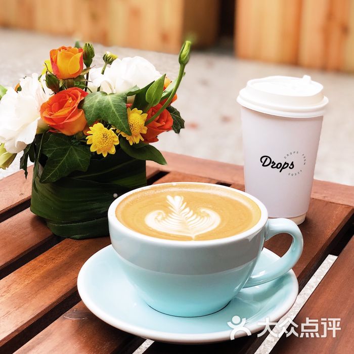 drops咖啡工作室(武康路店)拿铁图片 - 第6张