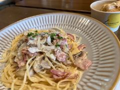 奶油培根蘑菇蛋黄意式细面-BAKER&SPICE(环贸店)