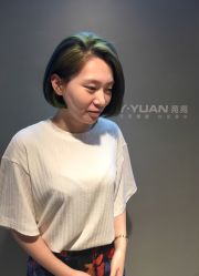 短发·深度薄荷绿-苑苑发型设计