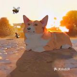秋日里的狗狗
