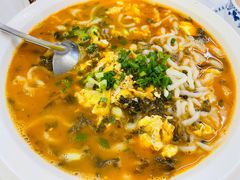 老寒菜鸡蛋鱼面-笑红饭庄