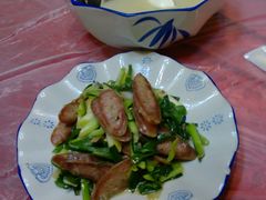 大蒜炒香肠-旺福楼(钱家坞总店)