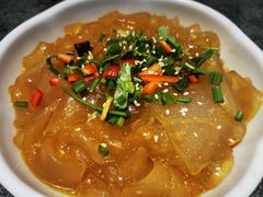 黄瓜拌拉皮-华盛园卷子王农家菜水库鱼