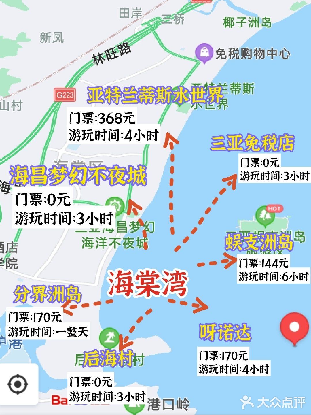 三亚旅游最全景点解析✅懒人自取！建议收藏