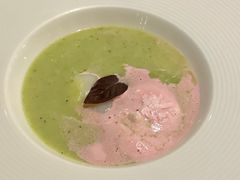 奶油芦笋浓汤配日本带子-沈阳君悦酒店·意坊意大利餐厅