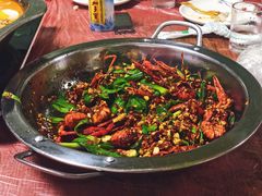 秘制干爆虾-谭记老字号跳跳蛙·香辣蟹.专注二十年(滨江店)
