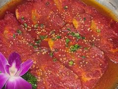 -明洞阿姨·韩式酱蟹烤肉·创意料理(三元桥店)