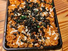 芝士泡菜炒饭-青瓦炭韩潮烤肉(花园道店)