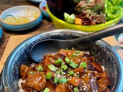 -明洞阿姨·韩式酱蟹烤肉·创意料理(三元桥店)