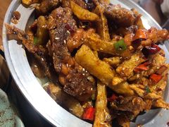 -东来菜馆•手抓海鲜家常菜•海鲜锅贴(鸽子窝店)