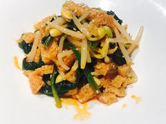 菠菜豆芽拌面筋-汉唐宴长安食府