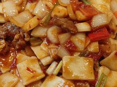 炒面片-巴依老爷新疆美食(牡丹园店)
