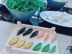 四色水饺-不老仙金汤虾丸火锅