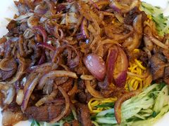 炒肉黄面条-乡村馕坑肉·烧烤·新疆菜·本地人更爱吃(阿勒泰首店)
