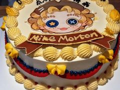 -咖咖熊蛋糕定制·英国蓝风车动物性淡奶油