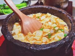 鸡汤虾仁豆腐-绿茶餐厅(松江万达店)