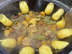 排骨油豆锅-边江铁锅炖鱼(振八街店)