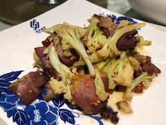 有机花菜炒腊肉-陶然居·重庆菜(两江会馆店)