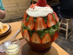草莓抹茶冰-WONDER ICE 萬得冰田(建設路总店)