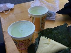 青豆豆浆-叶婆婆豆浆馍馍
