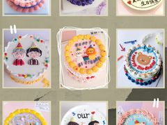 复古人物手绘动物奶油蛋糕-艾加柒克蛋糕茶歇甜品台(春熙路店)