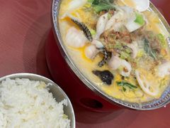 骨汤鱼片鲜蔬锅-喜家德虾仁水饺(世纪大都会店)
