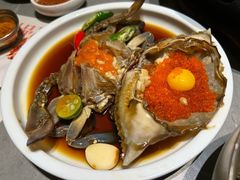-草家酱蟹炭火烤肉店(珲春南路一店)