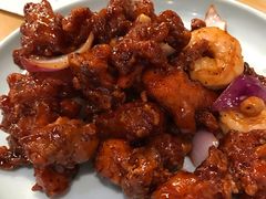 椒香虾仁爆鸡球-陈傻子餐厅(世纪都会店)