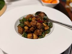 秋葵牛肉粒-中卫御苑福膳·养生局(圆明园店)