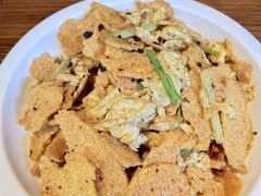 杂粮锅巴炒土鸡蛋-秦唐一号西安菜馆(钟楼店)