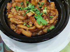 啫啫咸鱼茄子煲-台山美食一绝阿四台山黄鳝饭(阿四创作店)