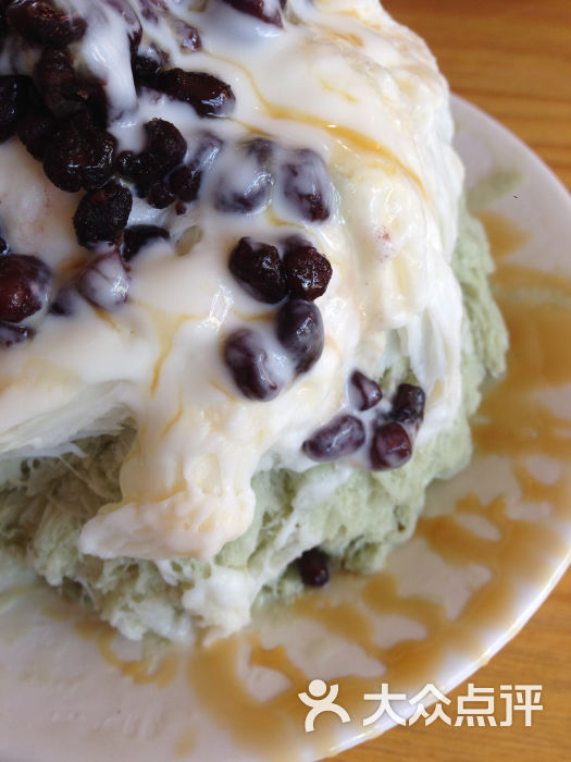 抹茶红豆绵绵冰