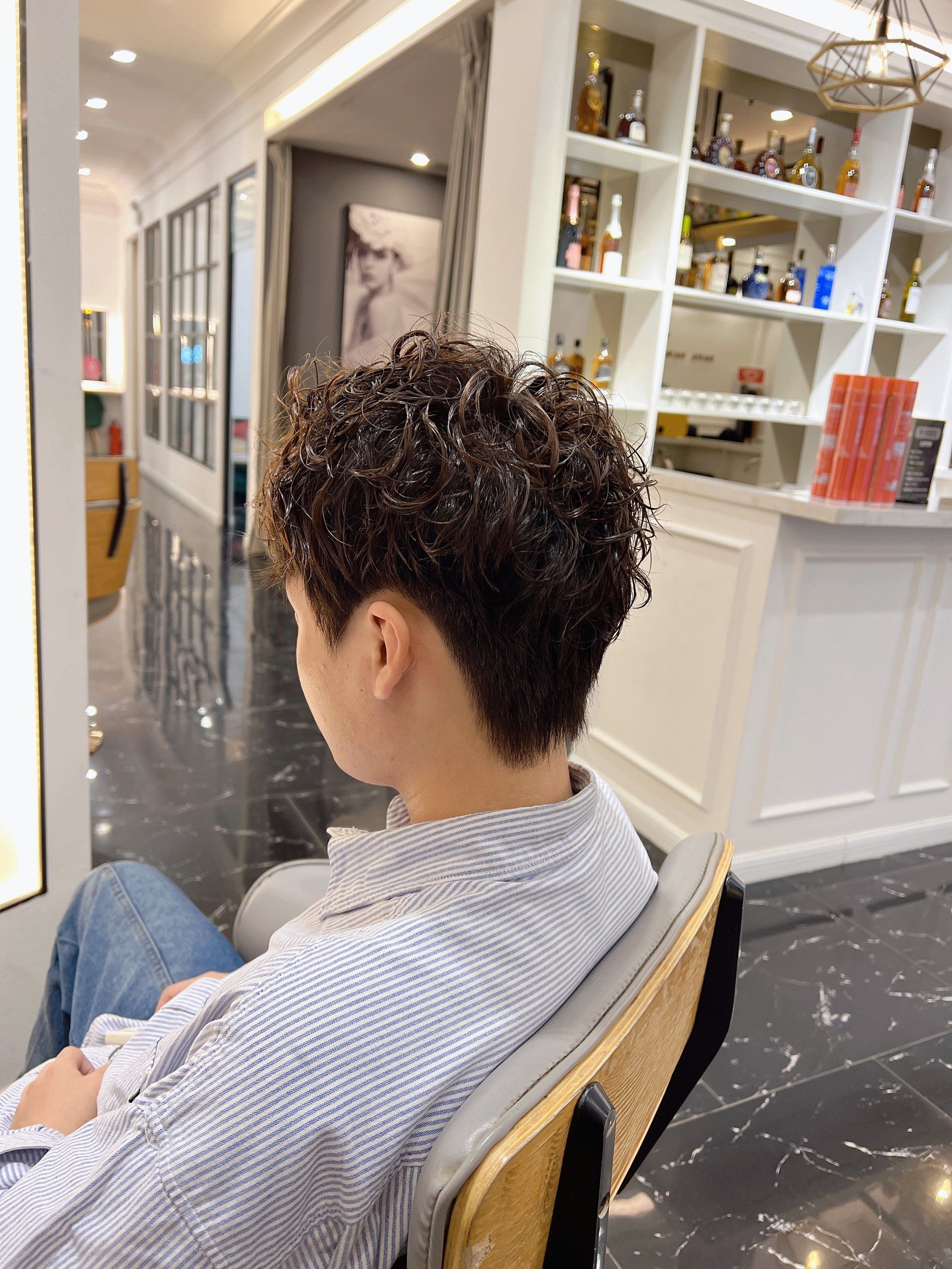 男生日系烫发 日系男生烫发 男生蝴蝶烫