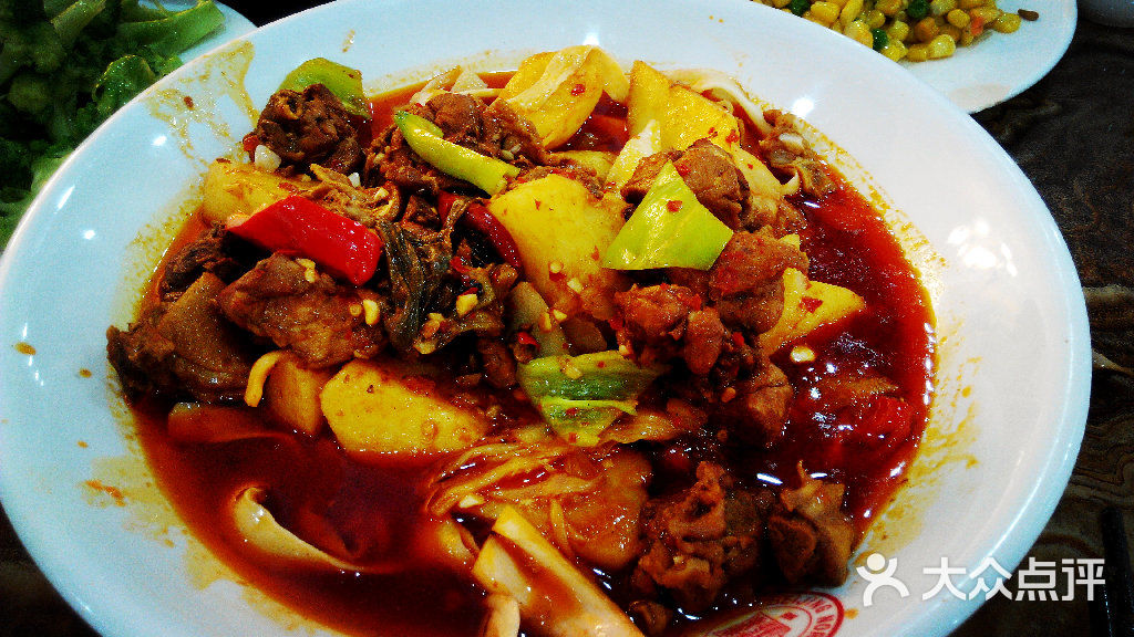 西北风味餐厅忘记放盐的大盘鸡图片 - 第2张