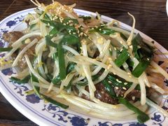 韭菜炒猪肝-拉面莊夢語＆中华料理八椿