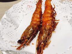 盐烤海捕大虾-小船渔村•大连菜•大连焖鱼(黄河路店)