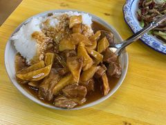 土豆牛肉盖饭-聚发号清真菜馆