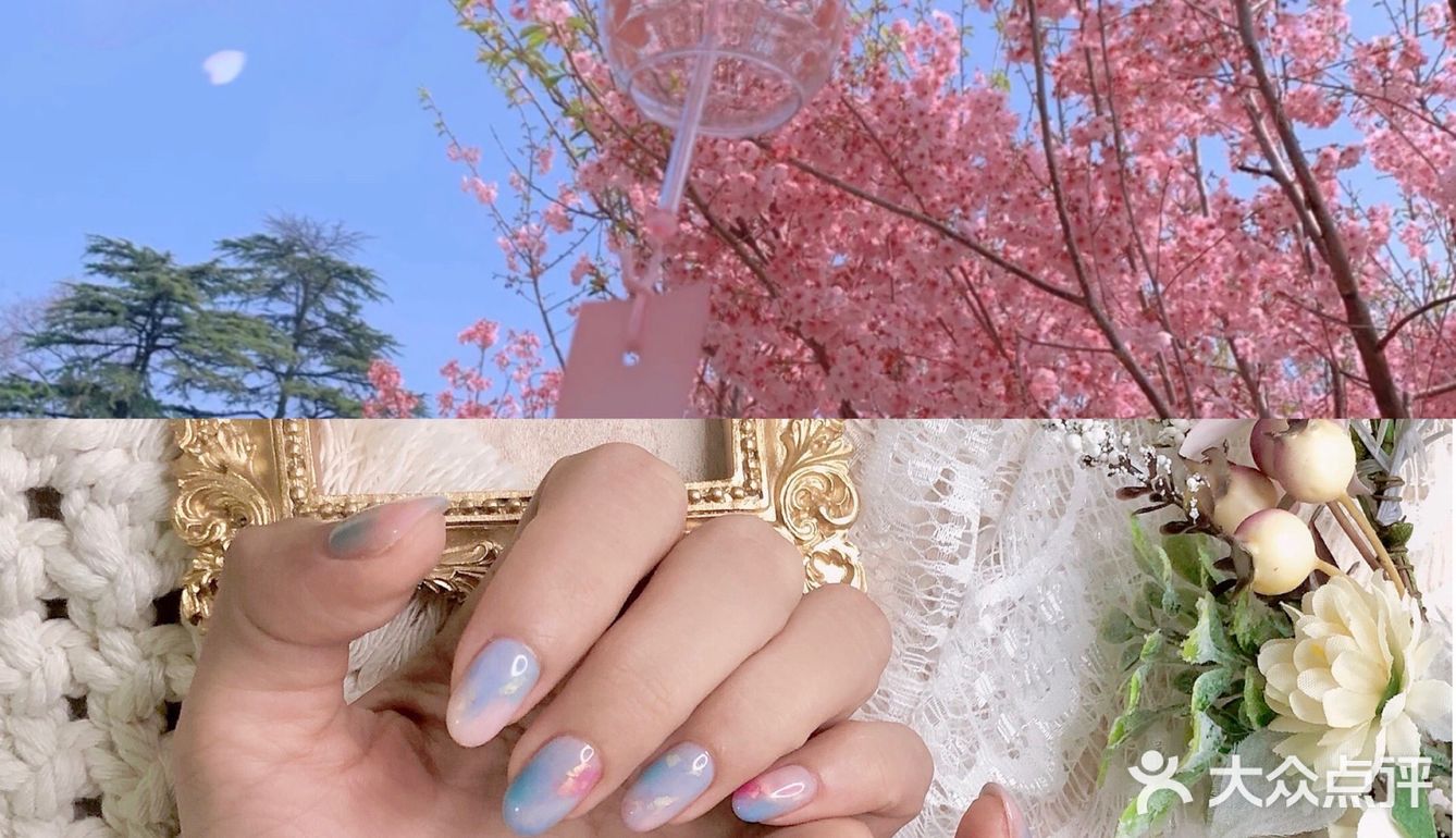 日式美甲|晕染美甲|和风风格|