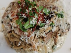 黑松露菌菇鸡肉奶油意面配温泉玉-77COM好吃的意大利菜(老城根店)