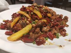 经典辣子鸡配大薯条-眉州东坡·熊猫主题餐厅(枫蓝店)