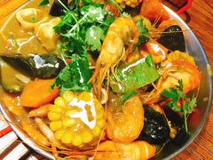 手抓海鲜黄咖喱味-仓库南洋海鲜小排档(柳河路店)