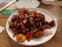 椒香虾仁爆鸡球-陈傻子餐厅(世纪都会店)