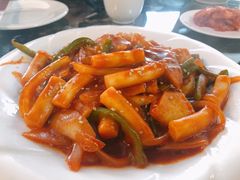 鱼饼炒年糕-桃园中华料理炸酱面(燕儿岛路店)